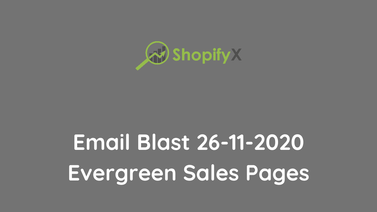 creating evergreen Shopify sales pages